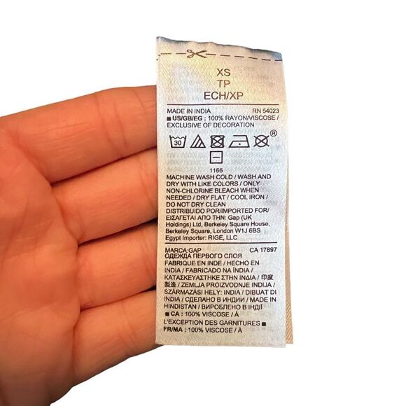 3 for $30! Gap navy long sleeve blouse - Picture 4 of 9